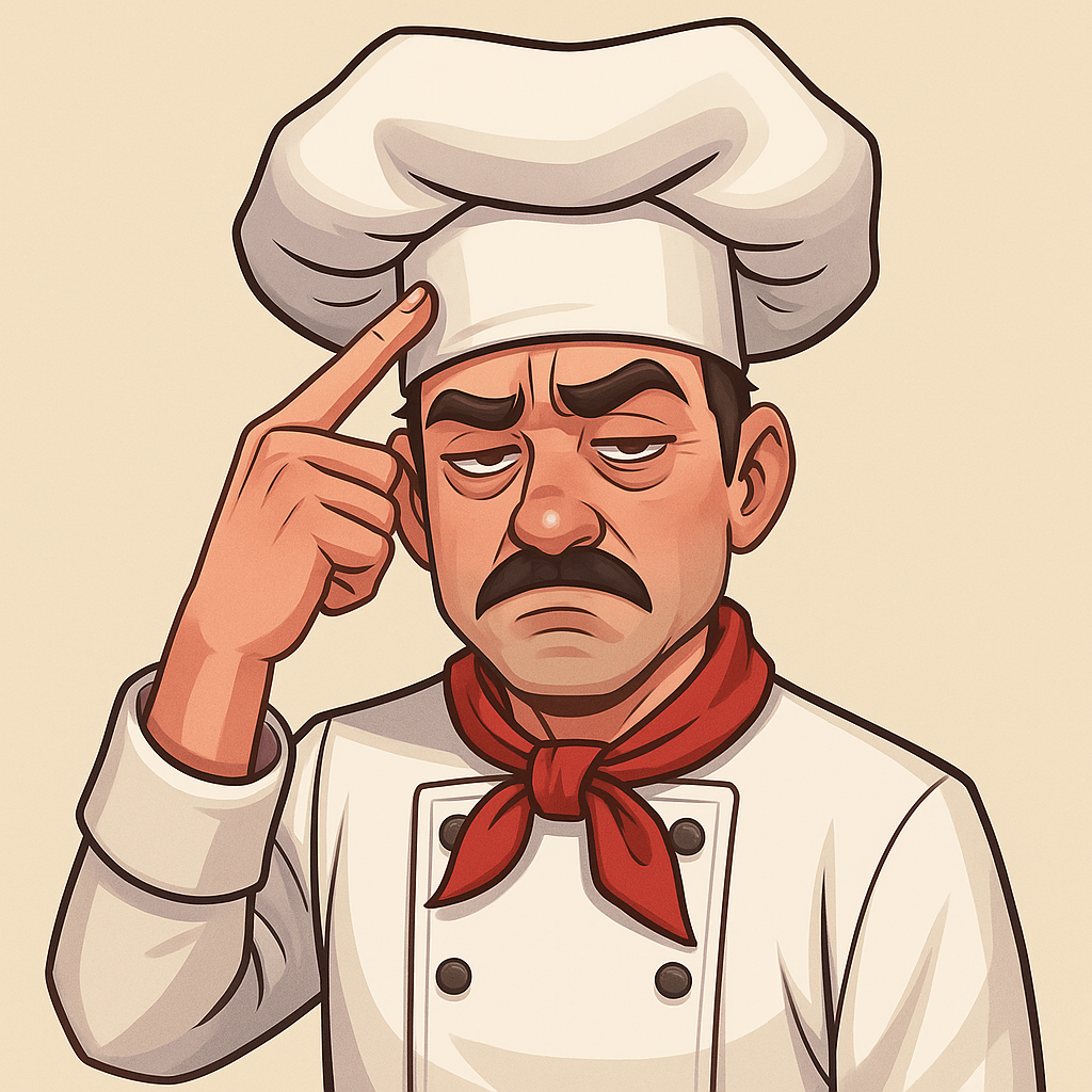 A serious chef